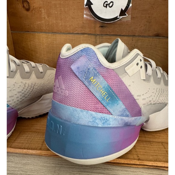 Men’s Adidas D.O.N. Issue 4 Athletic Basketball Shoes Sneakers Sz 13 Gray Purple - Picture 9 of 12